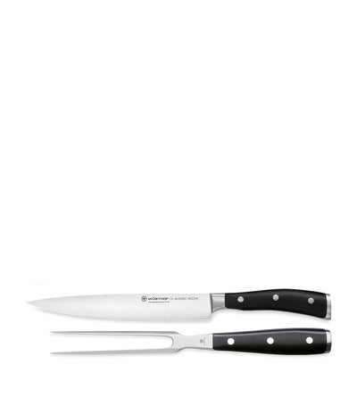 Harrods Wusthof Classic Ikon Carving Knife Set- Buy online at McGrocer