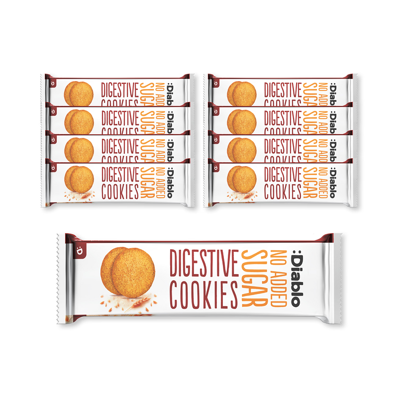 Diablo digestive cookies no added sugar 150g, imported from the UK