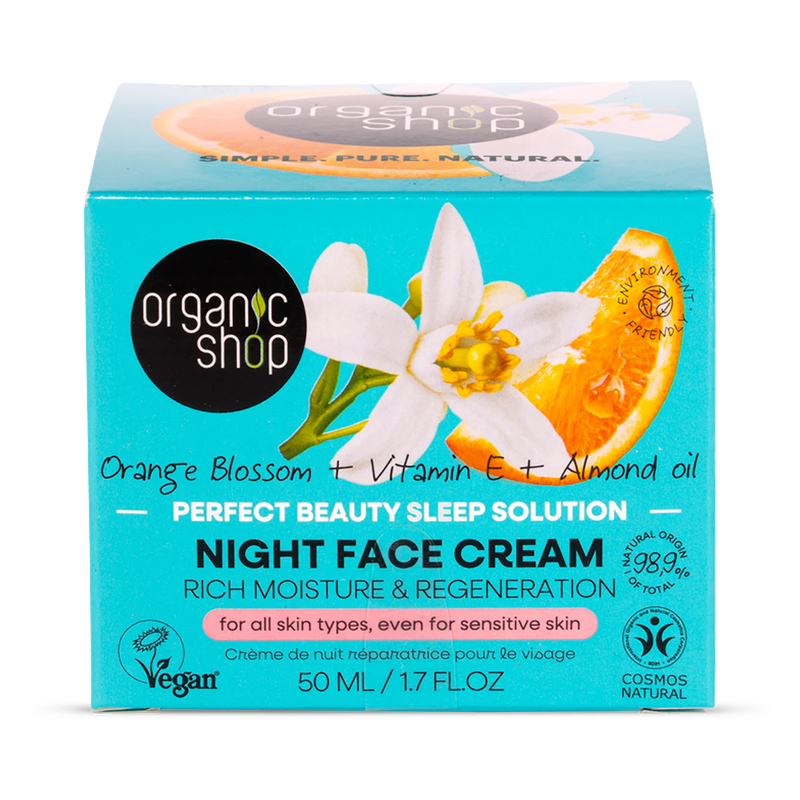 Organic Shop Orange Blossom night cream 50ml, UK version