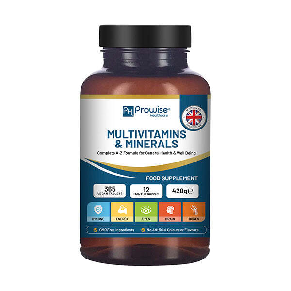 Prowise A-Z Multivitamins & Minerals l 365 Vegan Tablets GOODS Superdrug   