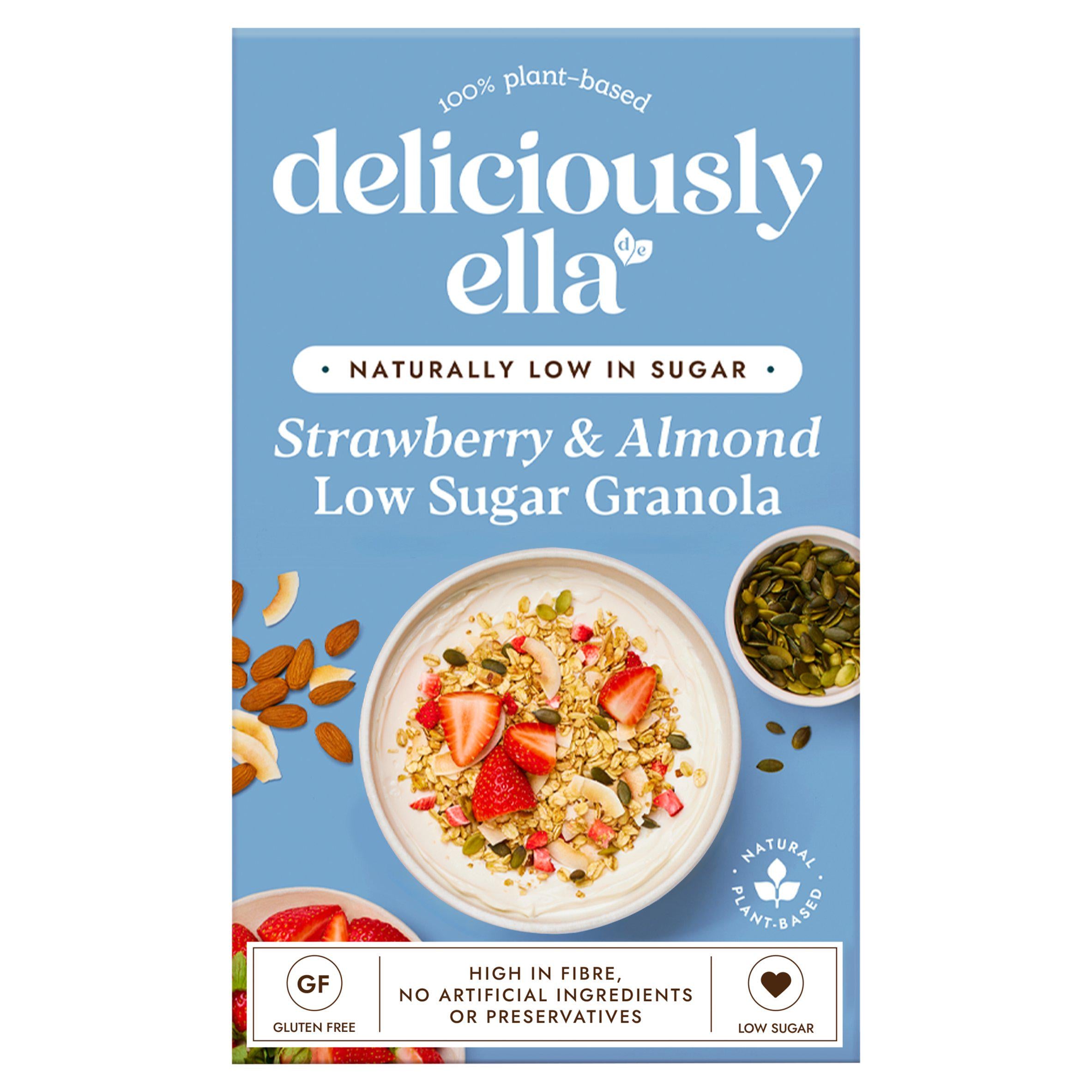 Deliciously Ella Strawberry & Almond Low Sugar Granola 380g GOODS Sainsburys   