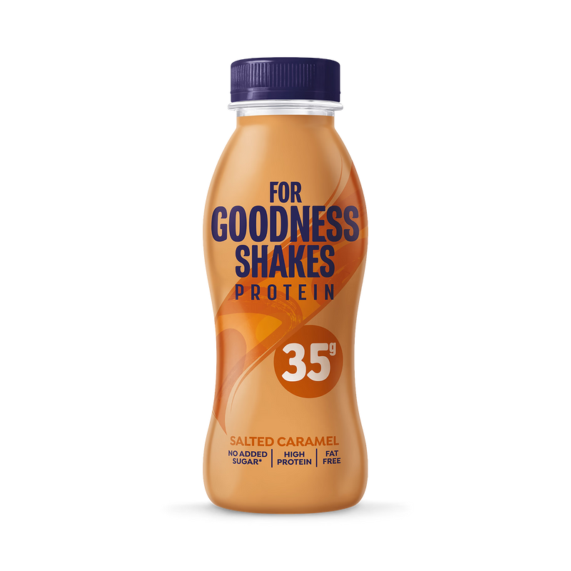For Goodness Shakes protein shake salted caramel 330ml (British brand)