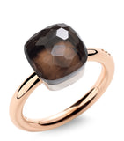 Pomellato Nudo ring mixed gold smoky quartz - British product