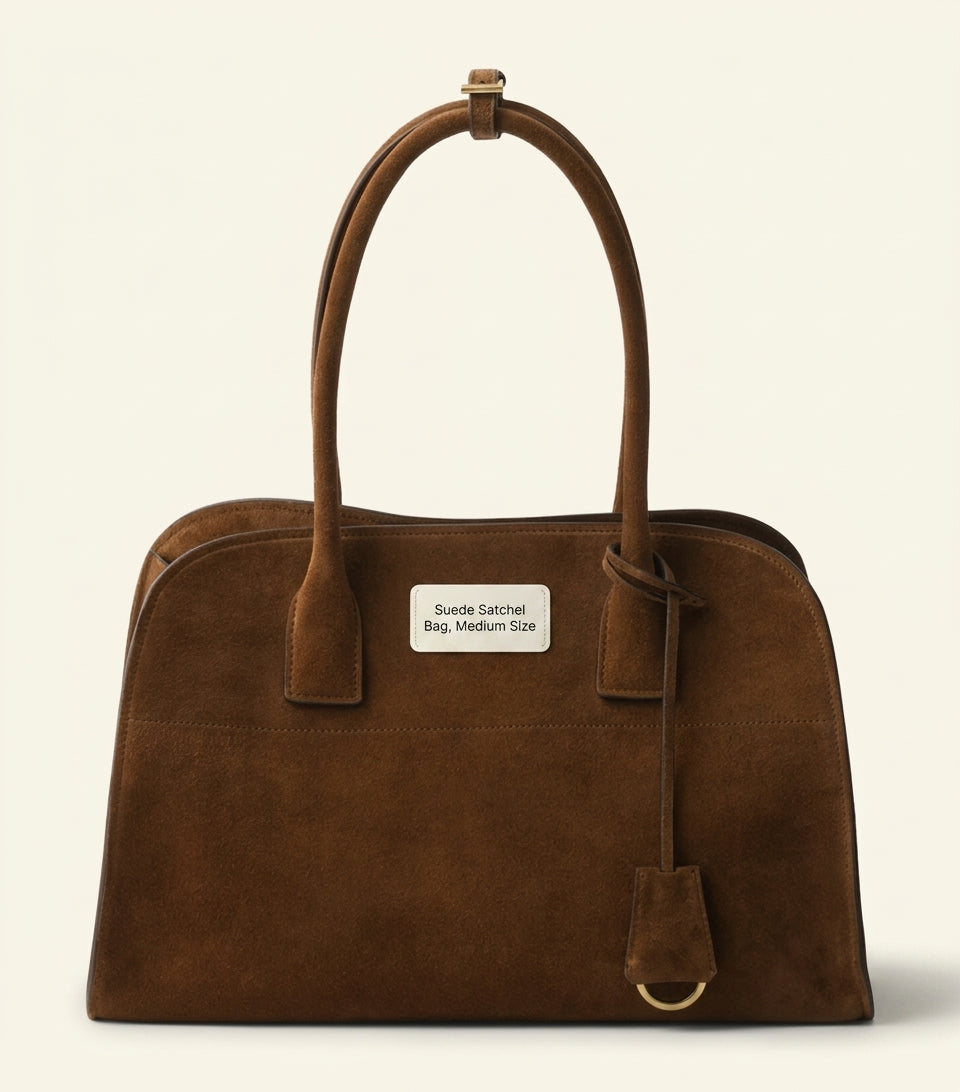 Prada Medium Suede Tote Bag
