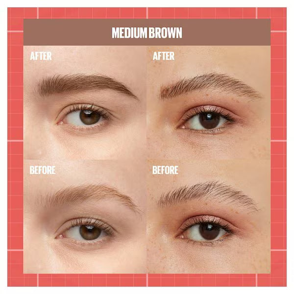 Maybelline Build A Brow Medium Brown eyebrow pen packaging front view