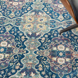 Ankara Blue Patterned Rug in 2 Sizes