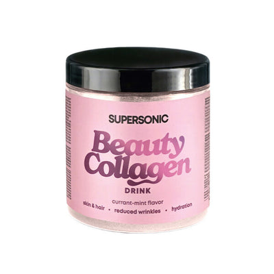 Superdrug SUPERSONIC Collagen Beauty Drink Currant-mint Powder 185g- Buy online at McGrocer