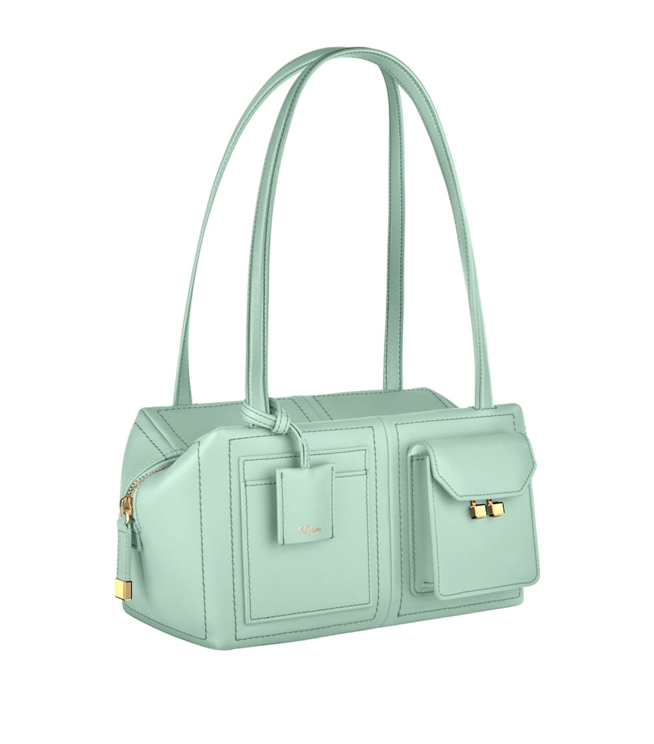 Chopard Leather Ice Cube Shoulder Bag, imported from the UK