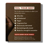 DNR Roam Skin Tone Condoms Dark Brown 12 Pack GOODS Superdrug   