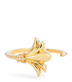 L'Atelier Nawbar Mini Yellow Gold and Diamond Psychedeliah On A Vine Ring, UK version