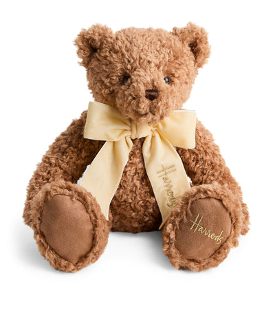 Harrods Harrods Curly Henry Bear Soft Toy 24cm- Buy online at McGrocer