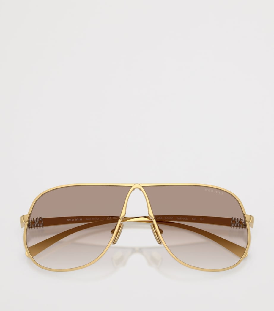 Miu Miu metal pilot sunglasses, imported from the UK