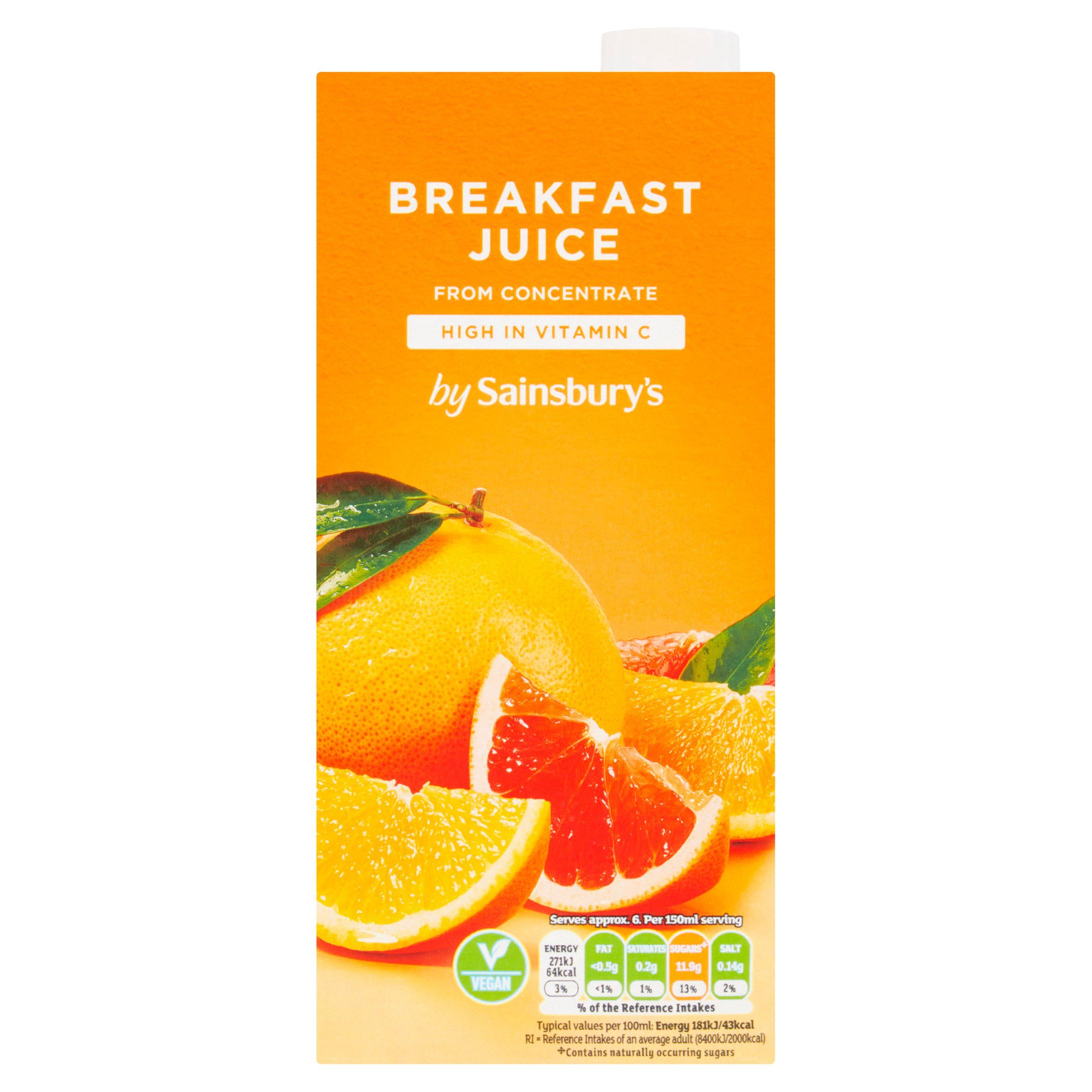 Sainsbury's Breakfast Juice from Concentrate 1L GOODS Sainsburys   