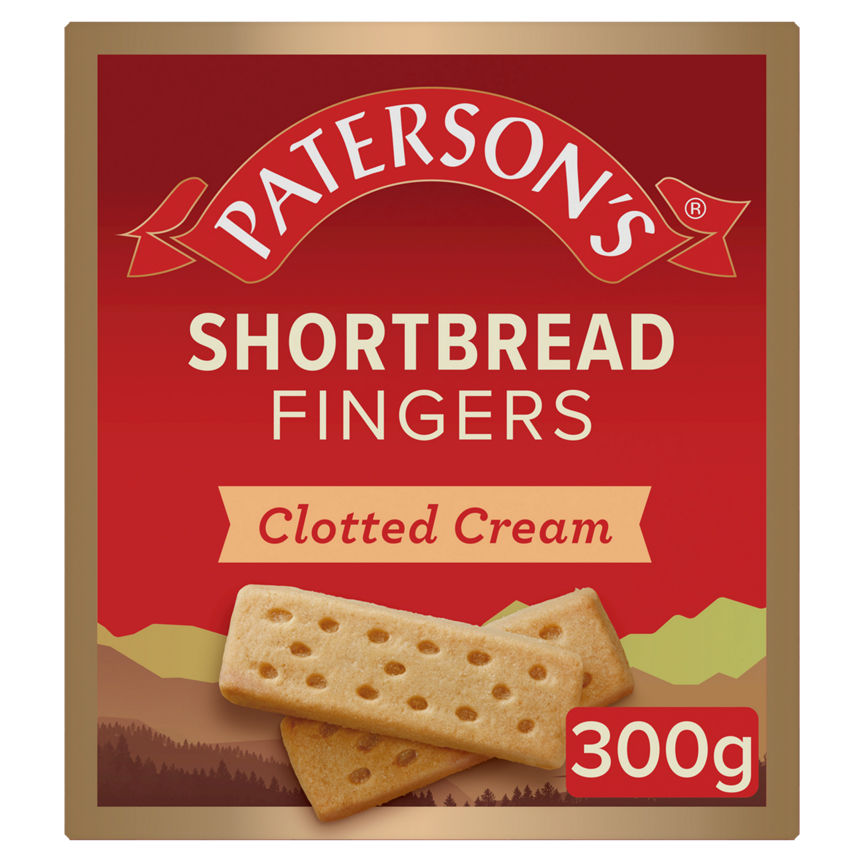 Paterson's Clotted Cream Shortbread Fingers GOODS ASDA   