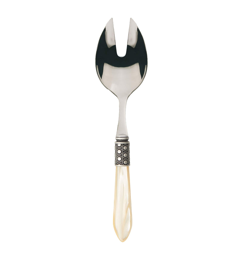 Bugatti stainless steel salad spoon and fork set - British product