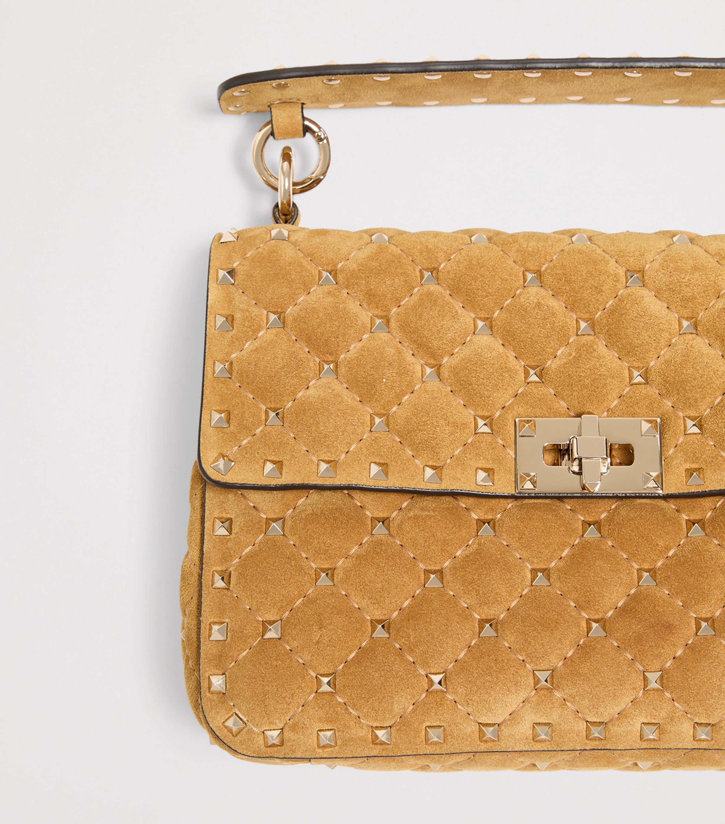 Valentino Garavani Rockstud Spike Umhängetasche Wildleder (Britische Marke)