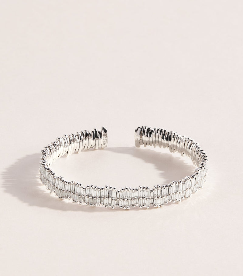 Suzanne Kalan white gold diamond classic bangle (British brand)