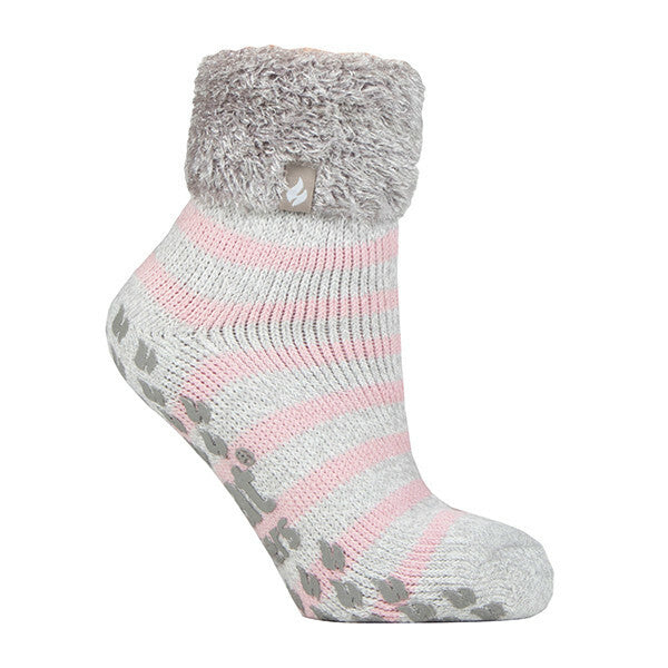 Heat Holders Womens Non Slip Thermal Bed Socks 4-8 UK GOODS Superdrug Silver Grey (Auckland)  