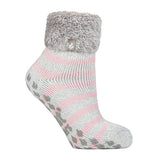 Heat Holders Womens Non Slip Thermal Bed Socks 4-8 UK GOODS Superdrug Silver Grey (Auckland)  