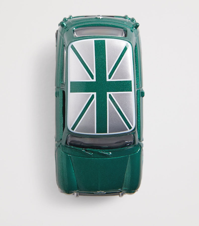 Harrods Mini Cooper metal toy car in iconic green (British brand)