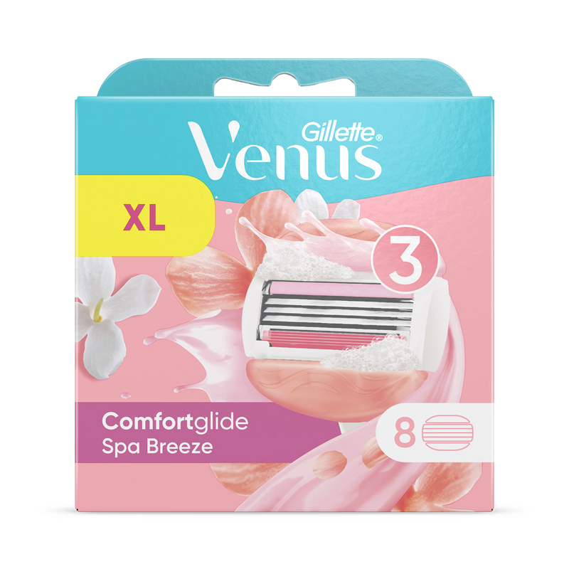 Venus Spa Breeze women's razor blades 8 refills, imported from the UK