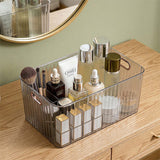 Livingandhome grey desktop storage organiser, 26x21x10cm - British product