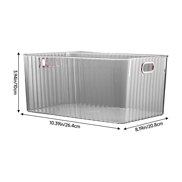 Livingandhome grey desktop storage organiser, 26x21x10cm - British product