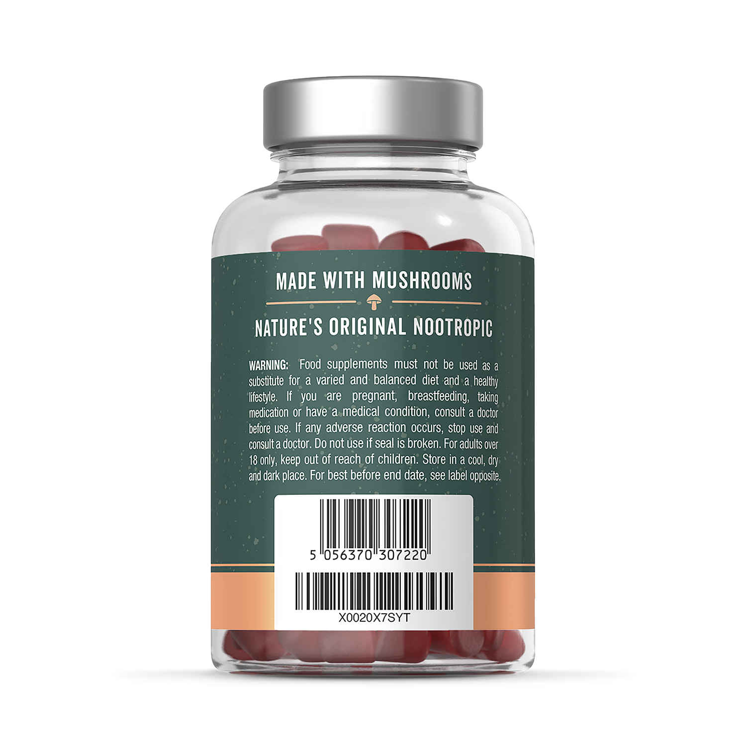 Wiseshrooms Lions Mane 2000mg vegan gummies - British product