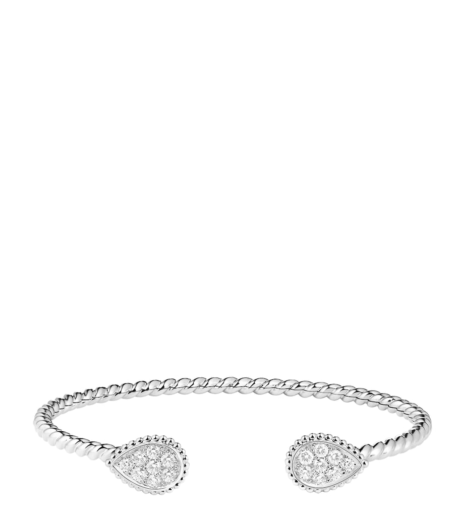 Boucheron Serpent Bohème bracelet white gold diamonds, imported from the UK