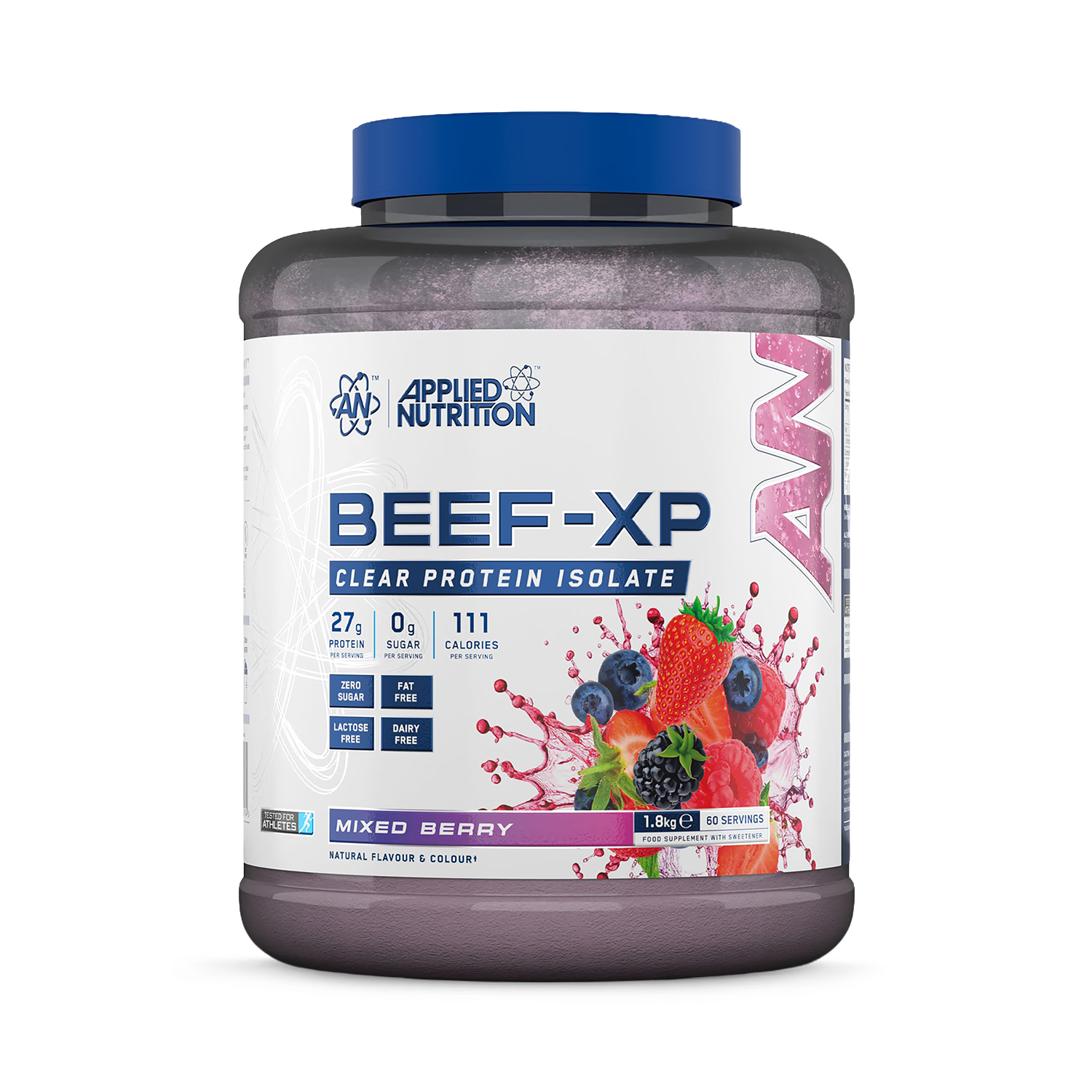 Applied Nutrition Beef Protein Powder Mixed Berry 1.8KG - British product