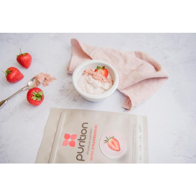 Purition Strawberries Wholefood Nutrition Powder    250g