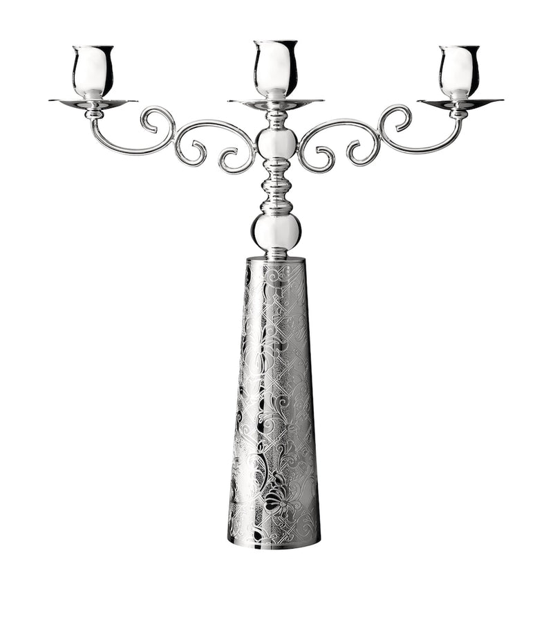 Christofle three-light candelabra, UK version