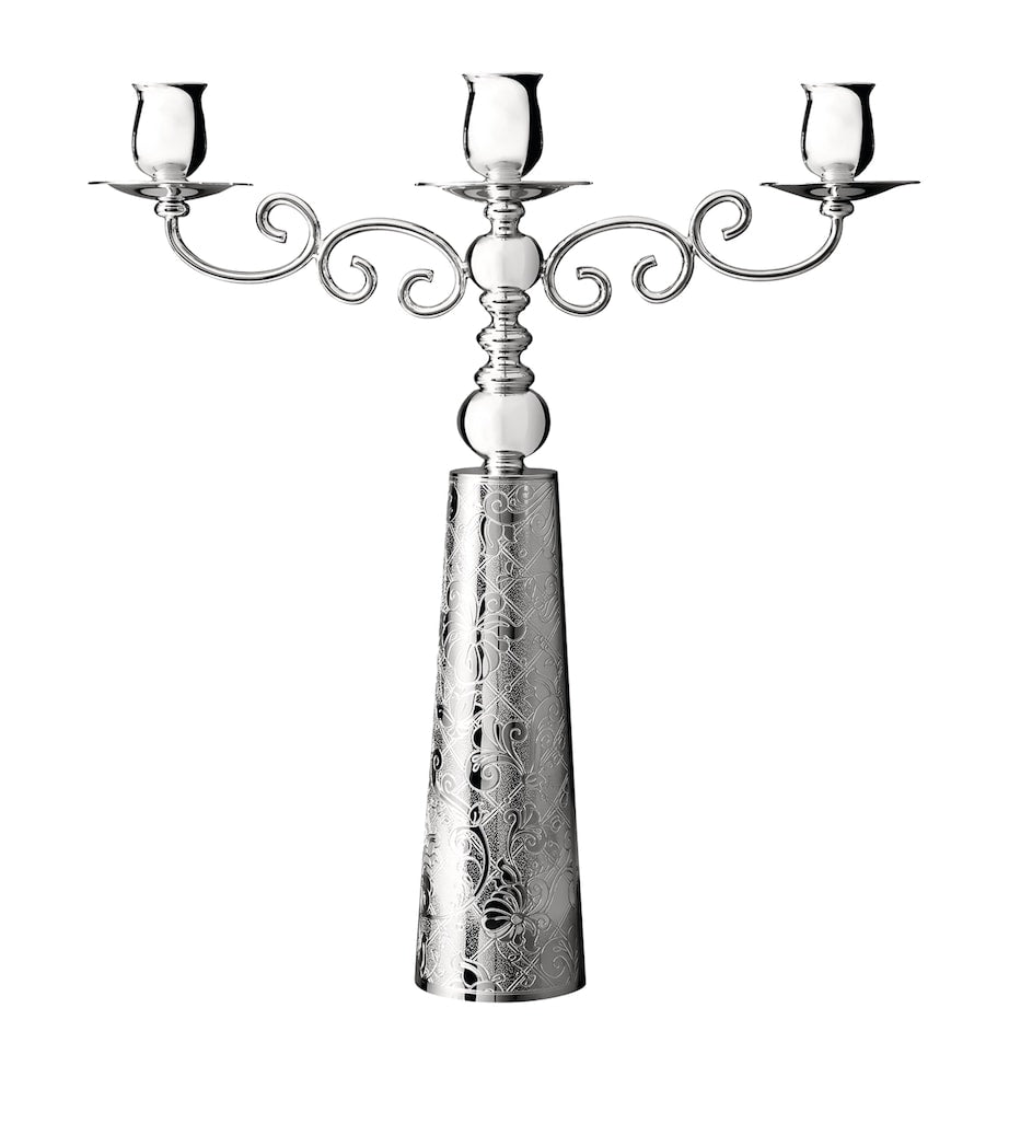 Christofle three-light candelabra, UK version