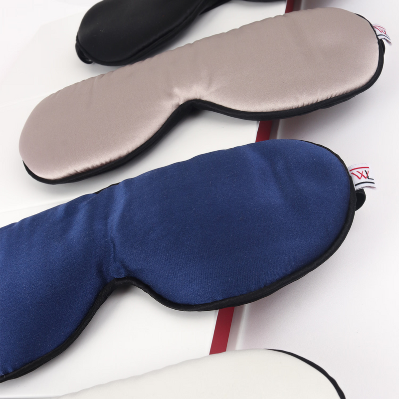White Lotus Beauty silk sleep mask 100% mulberry silk, imported from the UK