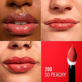 Rimmel Thrill Seeker liquid lipstick So Peachy, imported from the UK