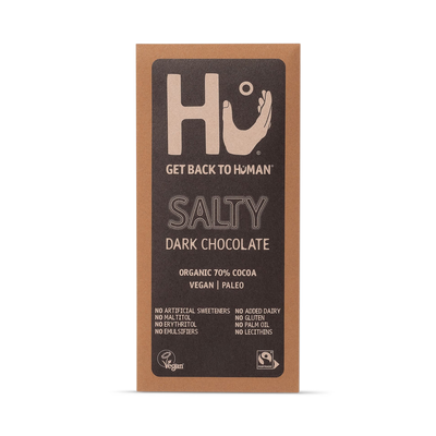 Barre de chocolat noir salé Hu 60g