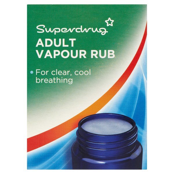 Superdrug Adult Vapour Rub 50g GOODS Superdrug   