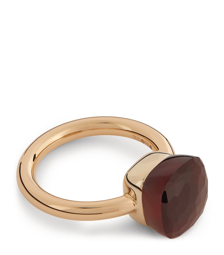Pomellato Nudo Classic Ring garnet mixed gold - British product