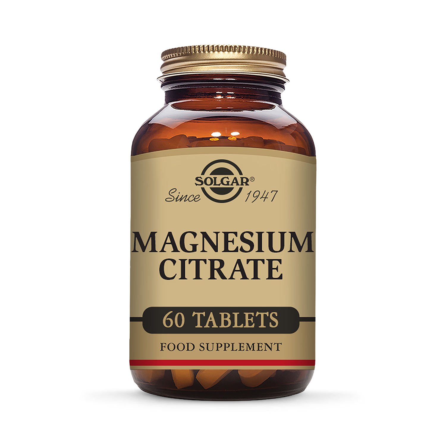 Solgar magnesium citrate supplement 60 tablets, imported from the UK