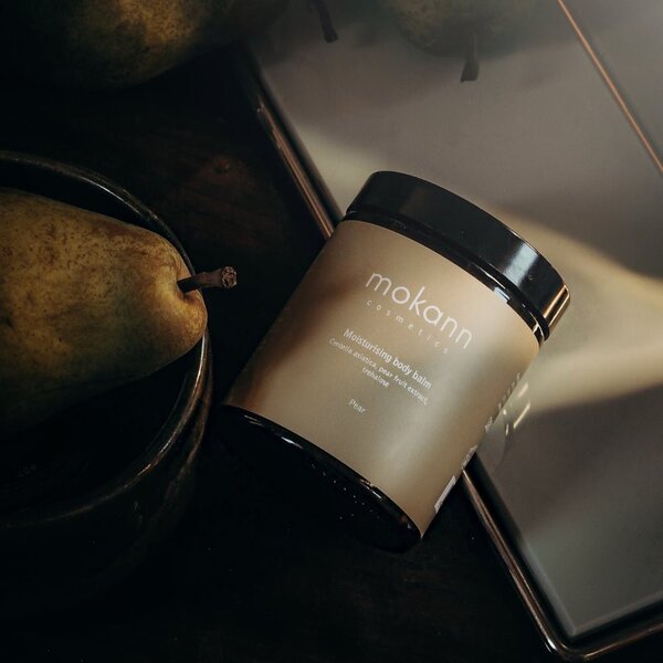 Mokann moisturising body balm pear 180ml, UK version