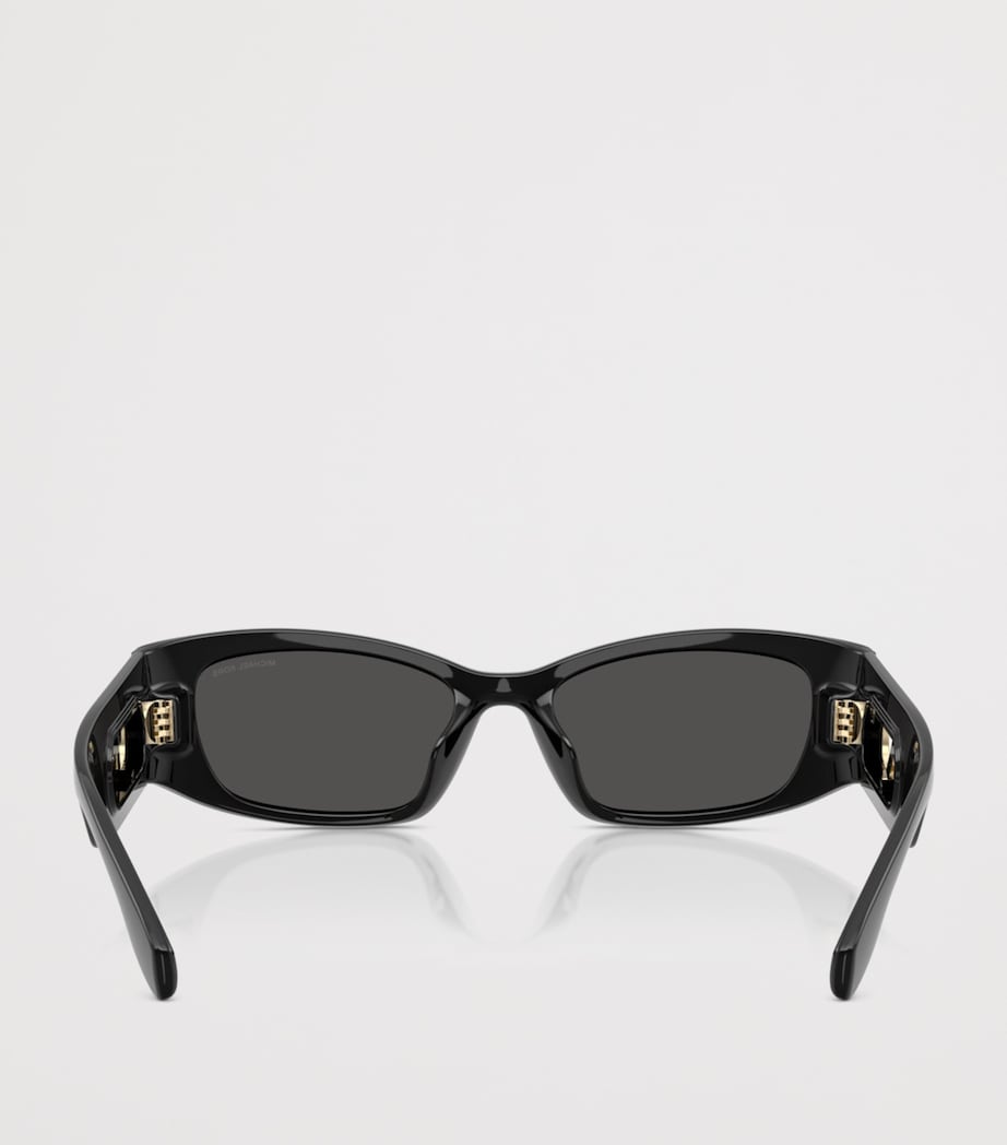 Michael Kors Rhodes rechteckige Sonnenbrille, importiert aus dem Vereinigten Königreich