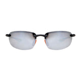 Boots Mens Polarised Sunglasses - Matt Black and Orange Frame GOODS Boots   