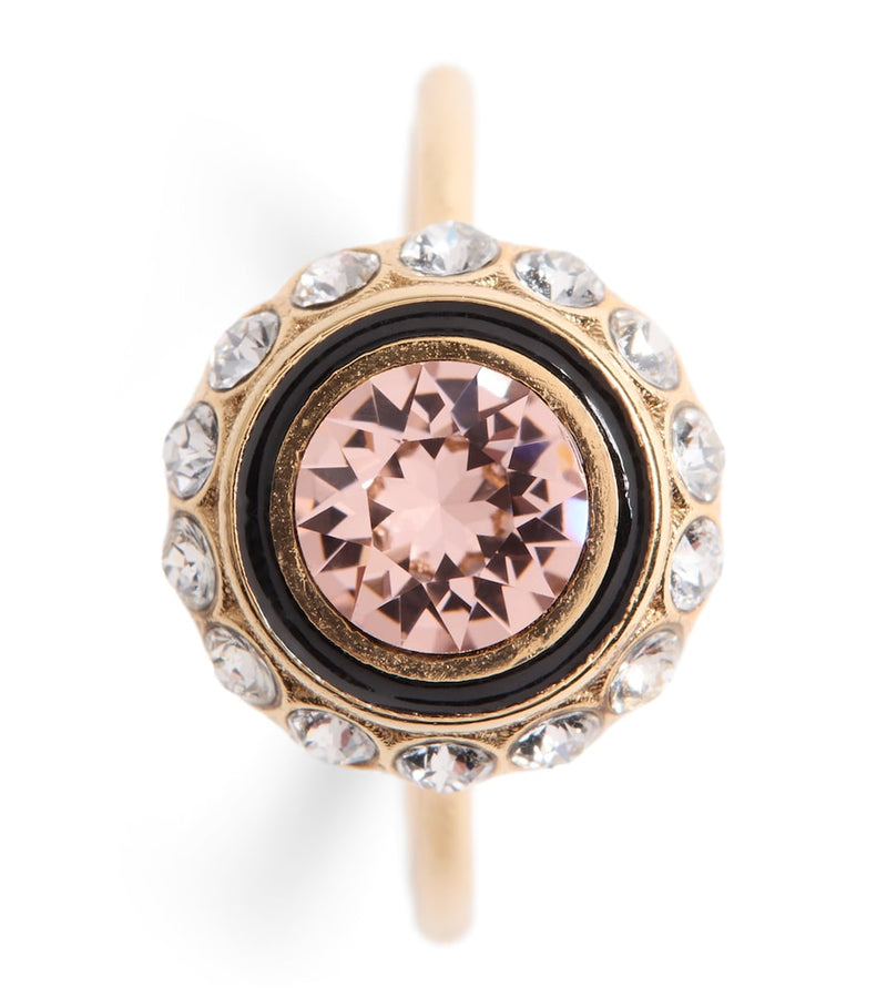 Valentino Garavani crystal VLogo signature ring, UK version