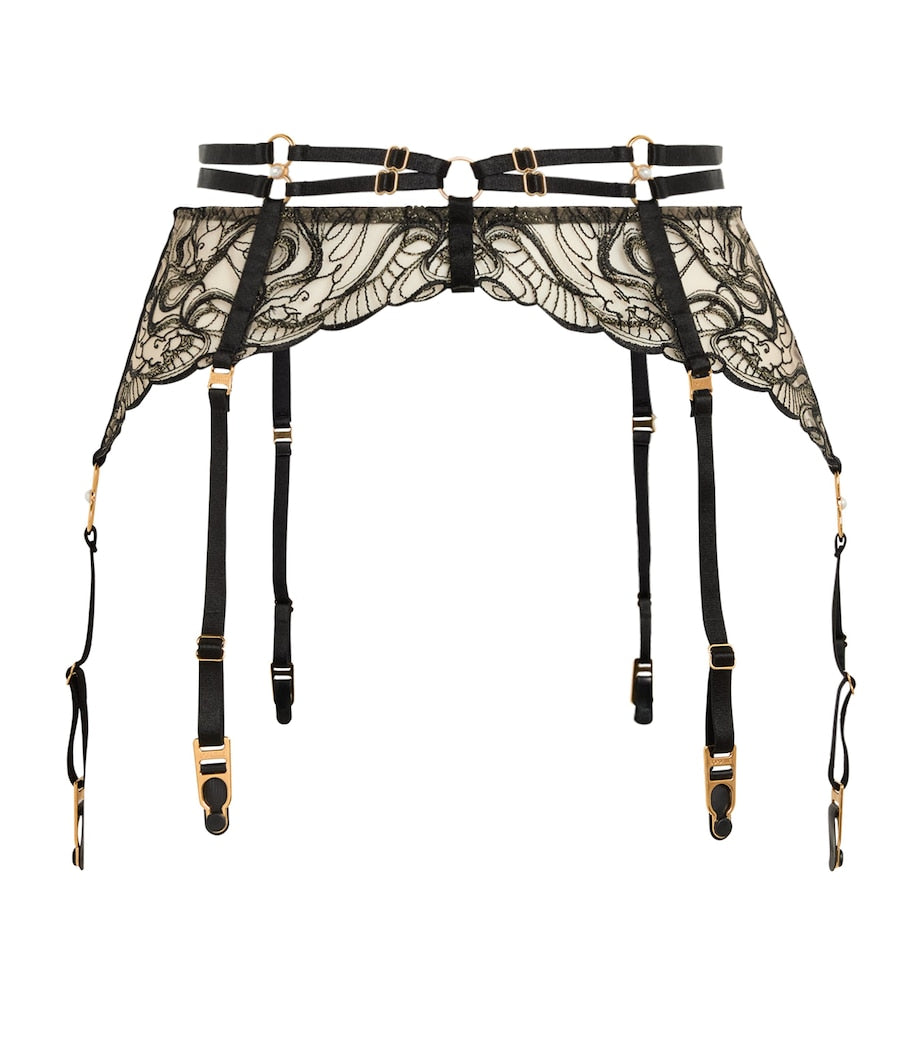 Bordelle bestickte Perlen-Strumpfhalter, UK-Version