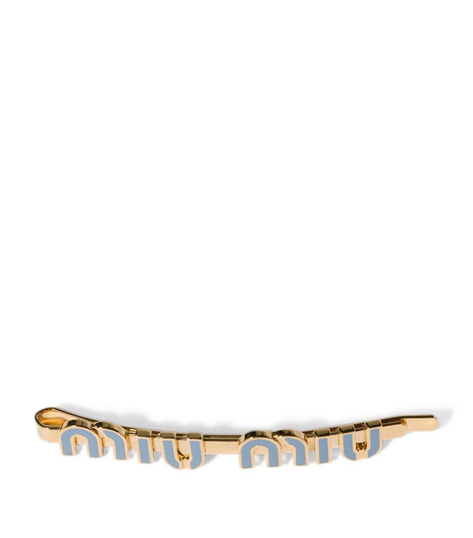 Miu Miu enamel hair clip 6cm, imported from the UK