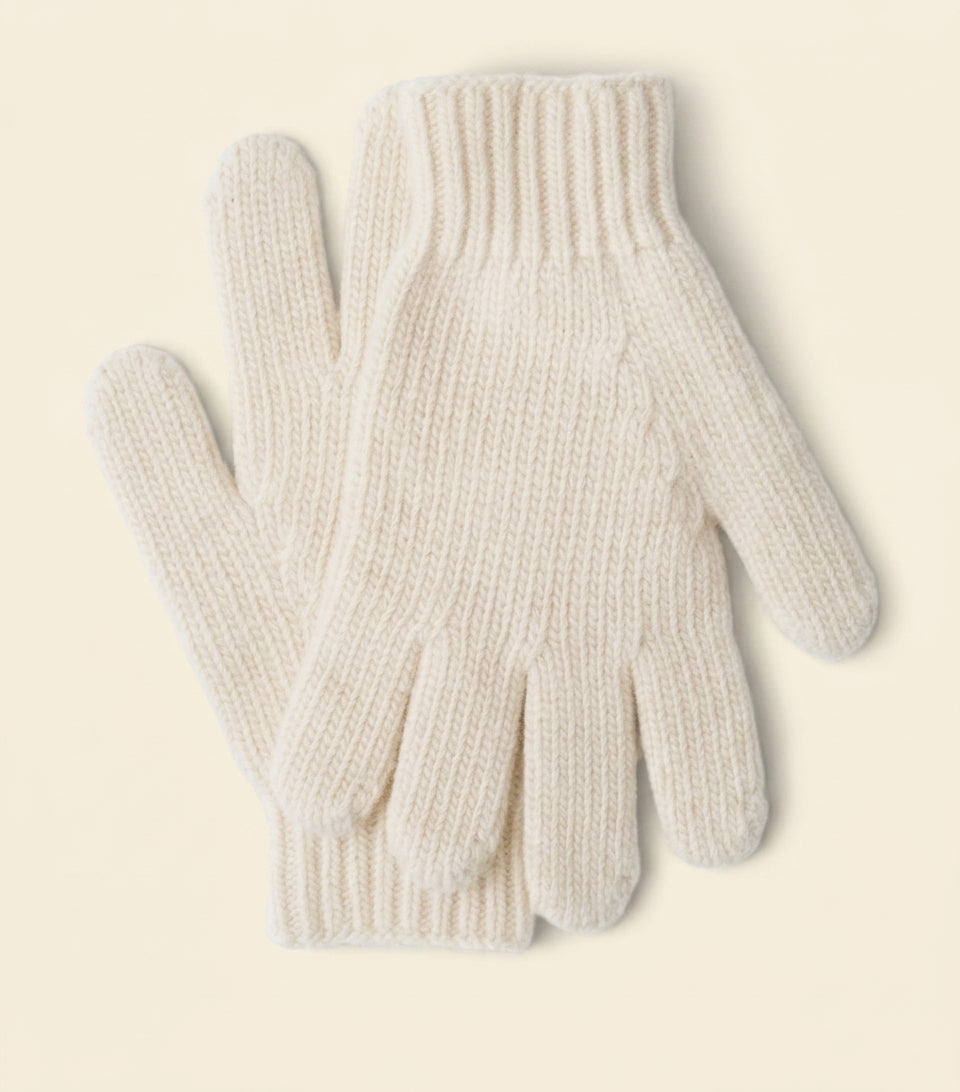 Prada wool logo gloves, UK version