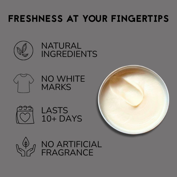 The Natural Deo Co. deodorant balm for men 10g mini (British brand)