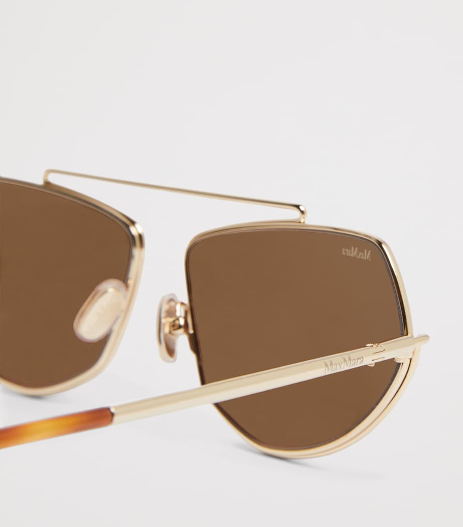 Max Mara metal square sunglasses (British brand)