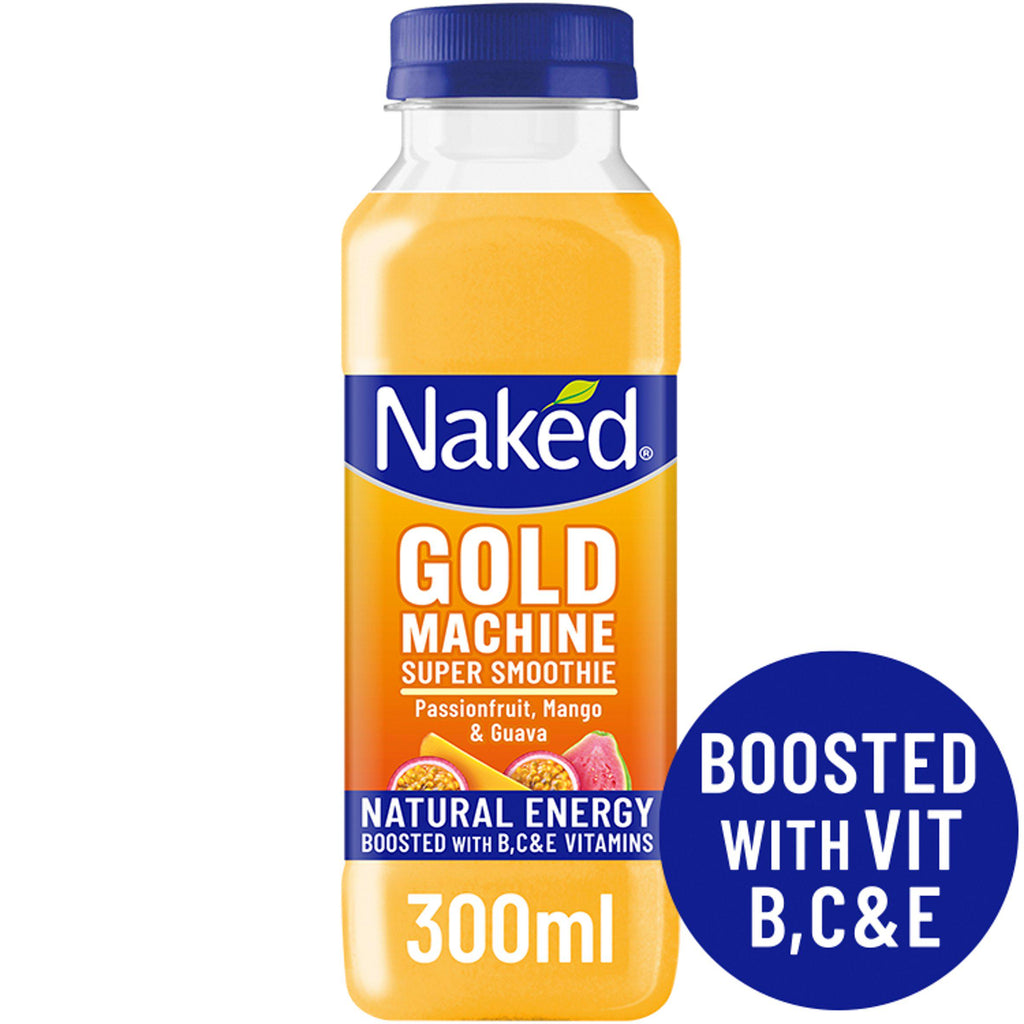 Naked Gold Machine Passionfruit Mango & Guava Super Smoothie 300ml