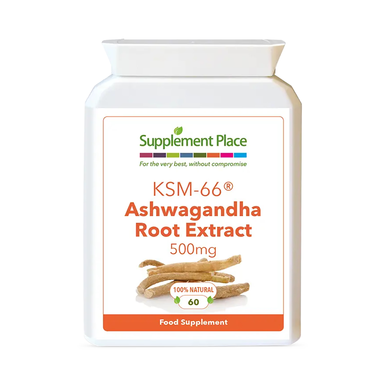 Supplement Place Ashwagandha KSM-66 500mg capsules - British product